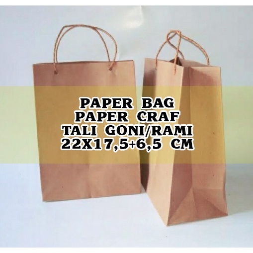 

Paper Bag Kado Hampers Ukuran 22 x 17,5 + 6,5 cm