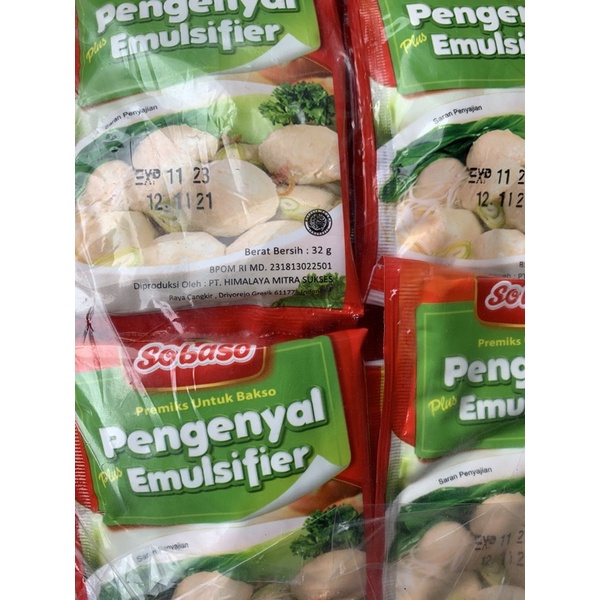 

Pengenyal emulsifer sobaso 1dus