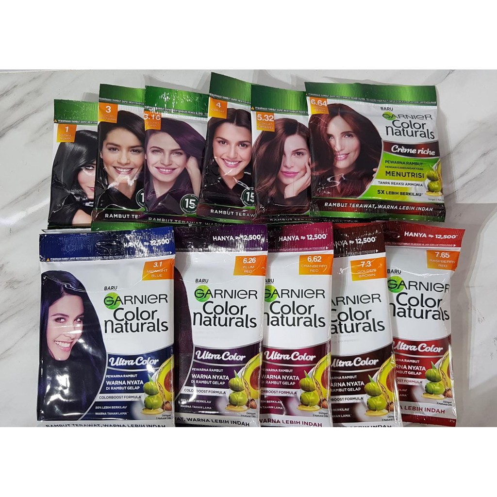 Garnier Color Naturals Cat  Rambut  Sachet Express Cream 