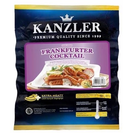

FROZEN FOOD KANZLER FRANKFURTER COCKTAIL 500GRAM - DISASS JOGJA