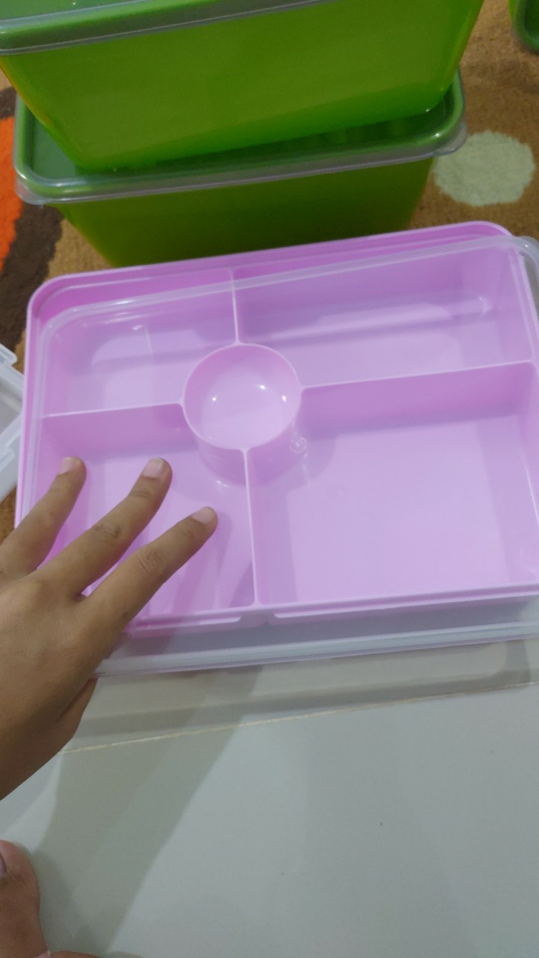 Kotak Makan Catering - Victory Lunch Box 5 Sekat - Red