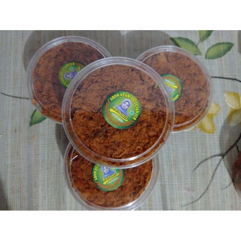 Abon Gepuk Ayam Karwati  Empuk  Khas Cianjur 150gr