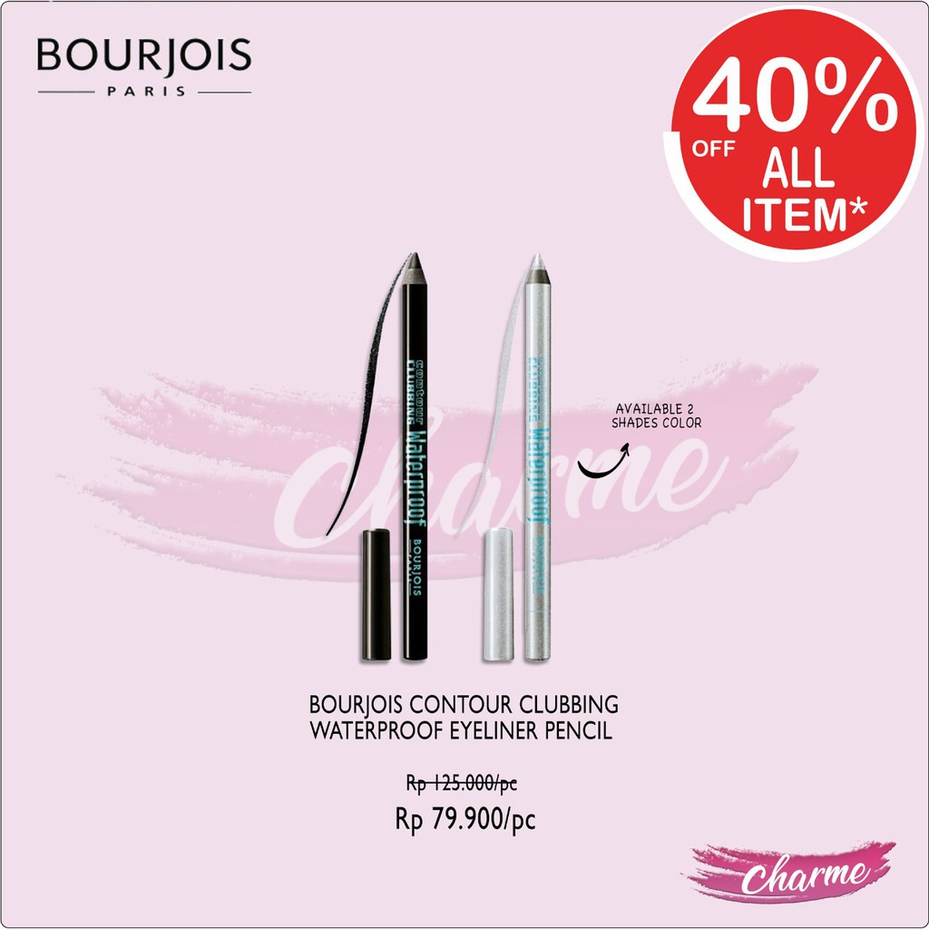 (READY&amp;ORI) Bourjois Contour Clubbing Waterproof Eyeliner Pencil Pensil Disco Ball Black Party