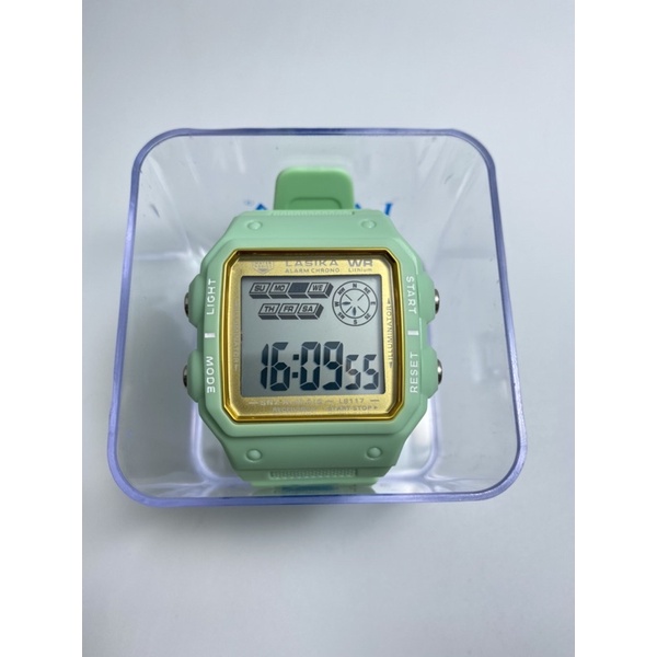 Jam tangan lasika 8117 model segi Sporty watch fashion anti air