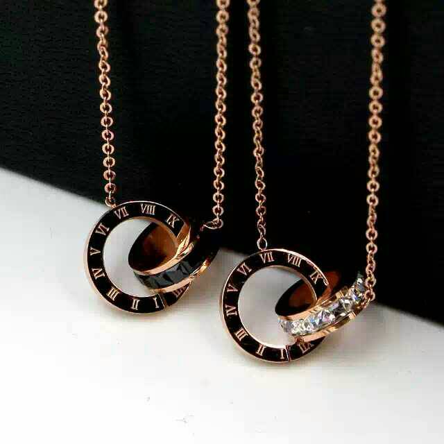 GG kalung Angka Romawi Titanium#KL-129