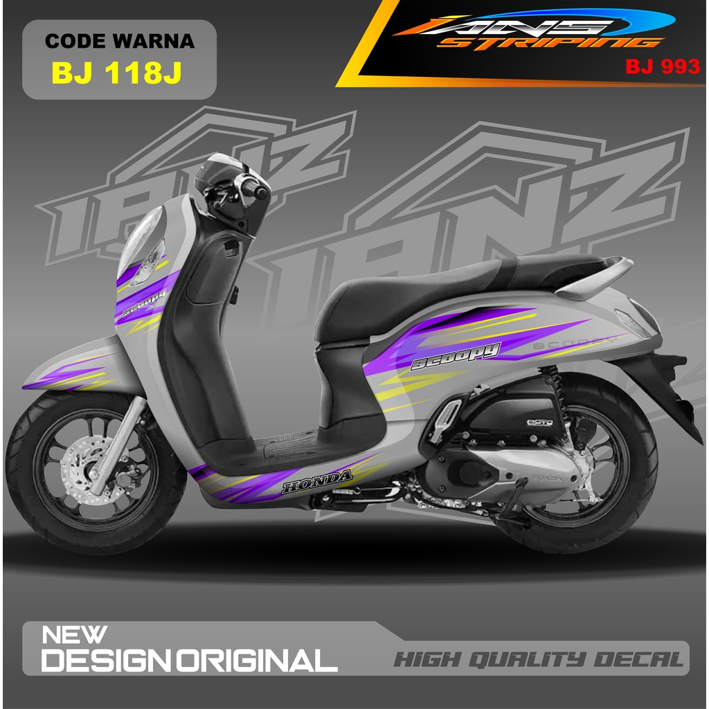 STICKER VARIASI HONDA SCOOPY FULL BODY / STICKER VARIASI SCOOPY MODEL TERBARU / STICKER ALL SCOOPY