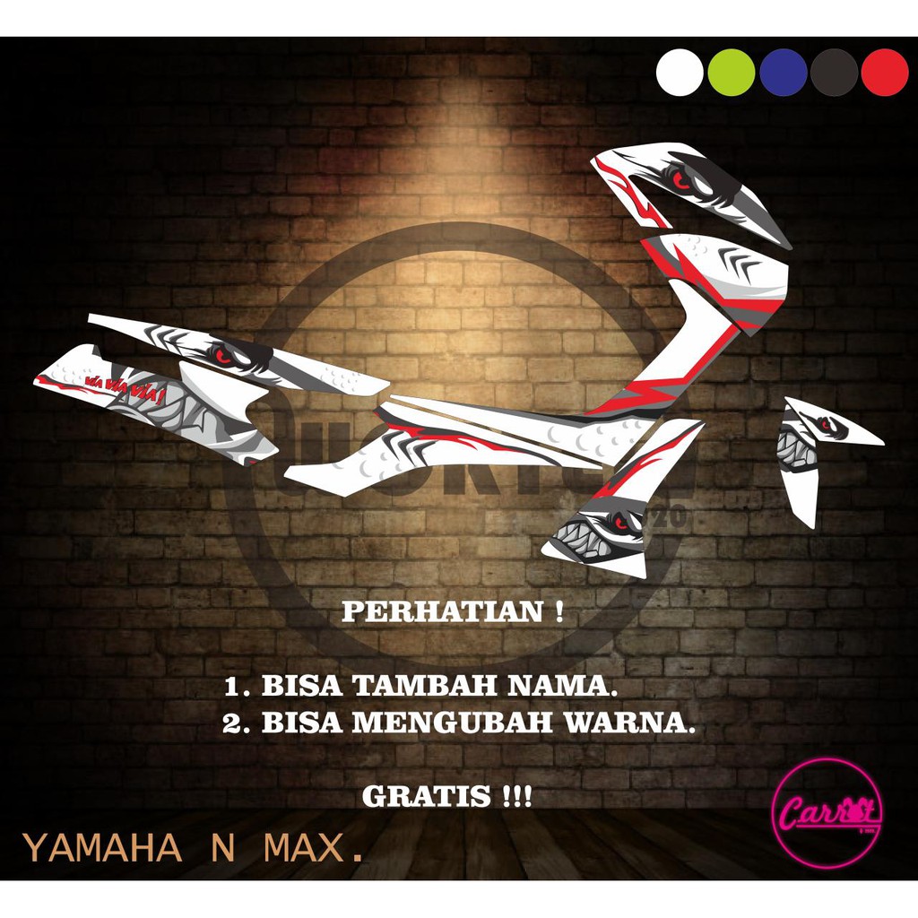 Striping Sticker List Motor NMAX-Hiu