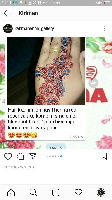 ROSELLA RED , Henna racik henna instan henna merah