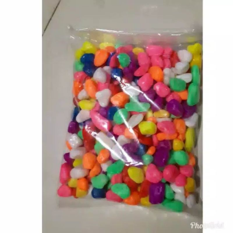 Batu Hias Taiwan 500 gram - Batu Hias aquarium - Batu warna warni taiwan