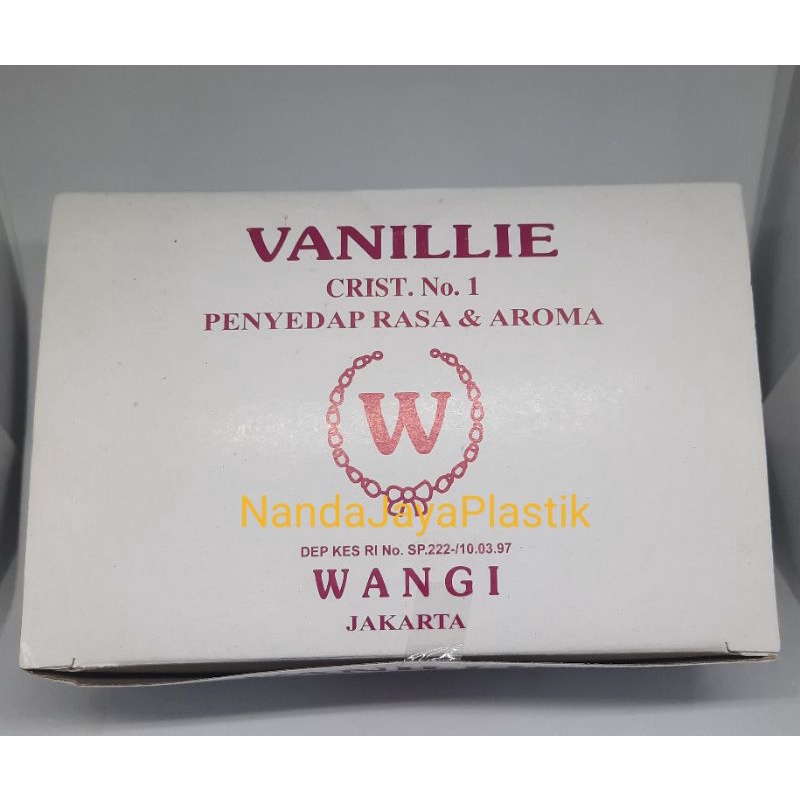 

Vanilie bubuk W 2 gram perbox isi 100 sachet