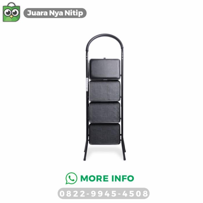 Krisbow Tangga Lipat 4 Step W/ Foam - Hitam