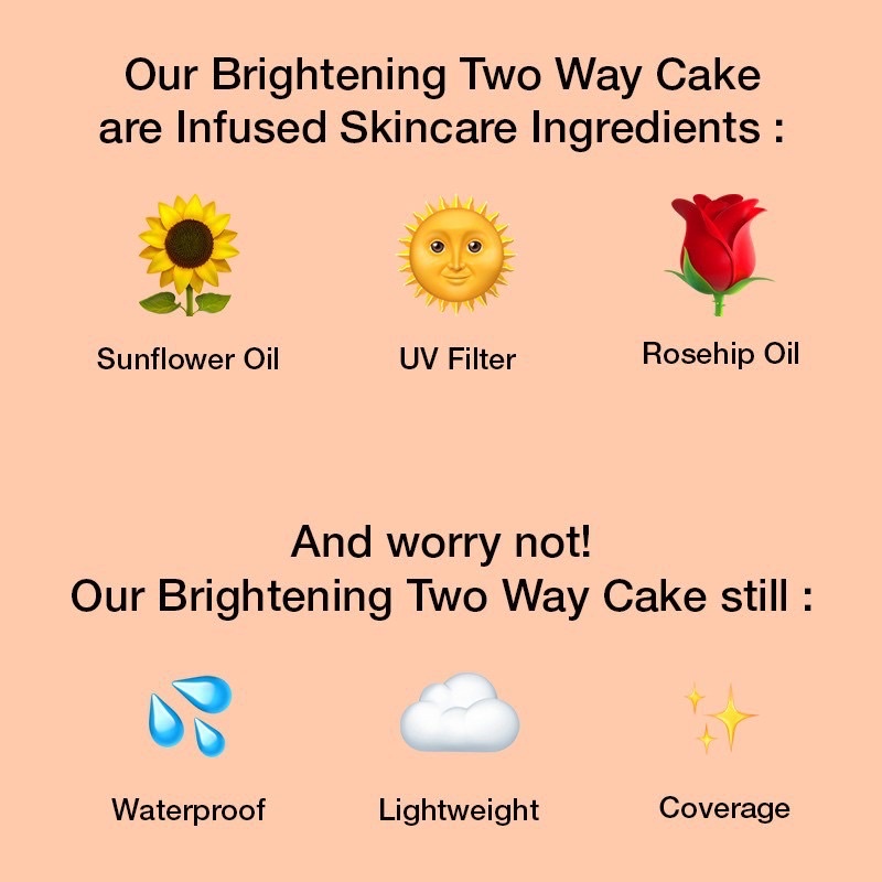 REVELINE Brightening Two Way Cake | Bedak TWC | Bedak Padet | Bedak Foundation | Bedak Bb Cream &amp; Cc Cream | Bedak Padat