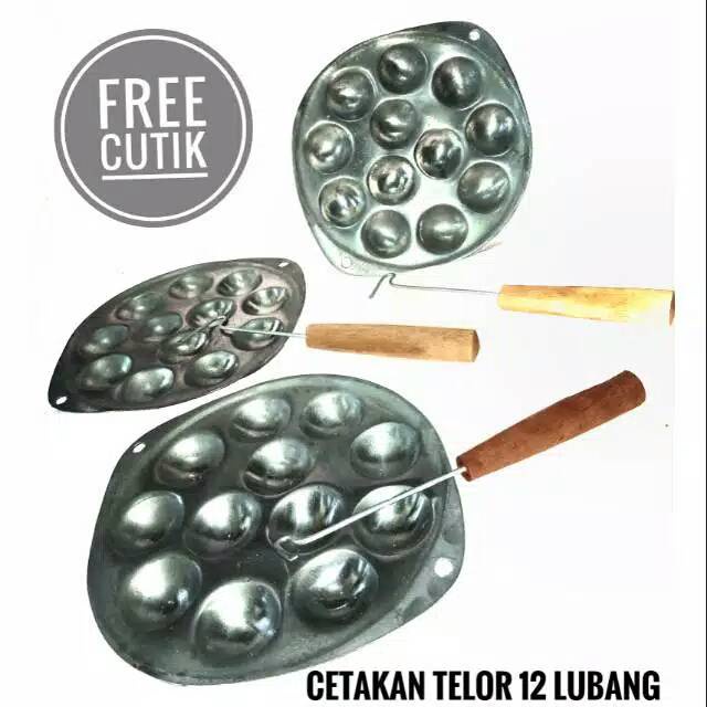 Cetakan telor puyuh/cetakan kue 12 lubang/cetakan kue lumpur