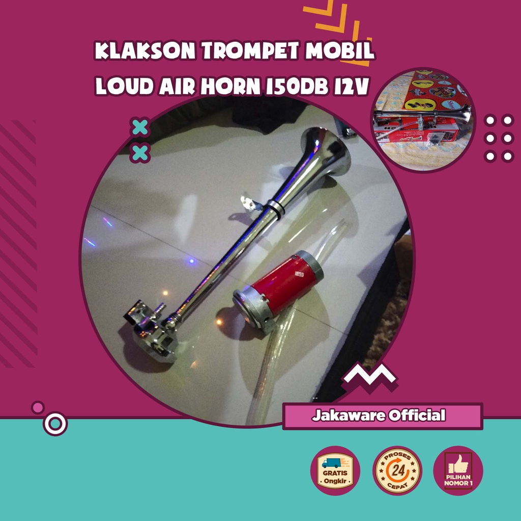 KLAKSON TROMPET MOBIL LOUD AIR HORN 150dB 12V TEROMPET BEL TRUCK TRUK TRUMPET AVANZA XENIA AGYA AYLA