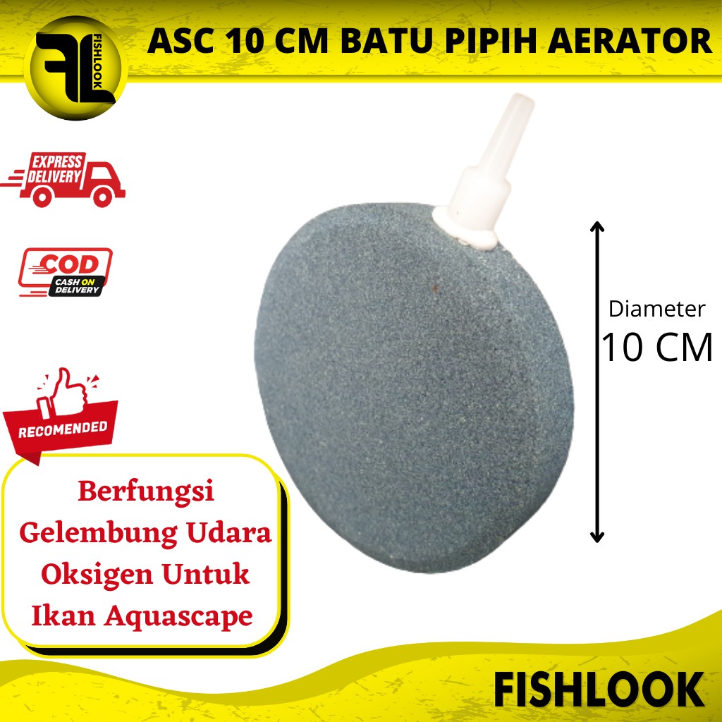 AIRSTONE YING XIN AIR STONE BATU GELEMBUNG AERATOR BULAT PIPIH 10 CM / 100 MM ASC-100 ASC100 ASC 100