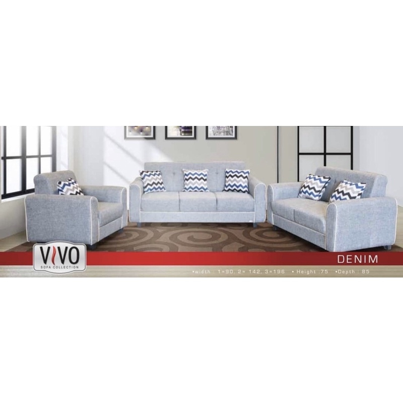 Sofa vivo denim 321 promo garansi 10 tahun