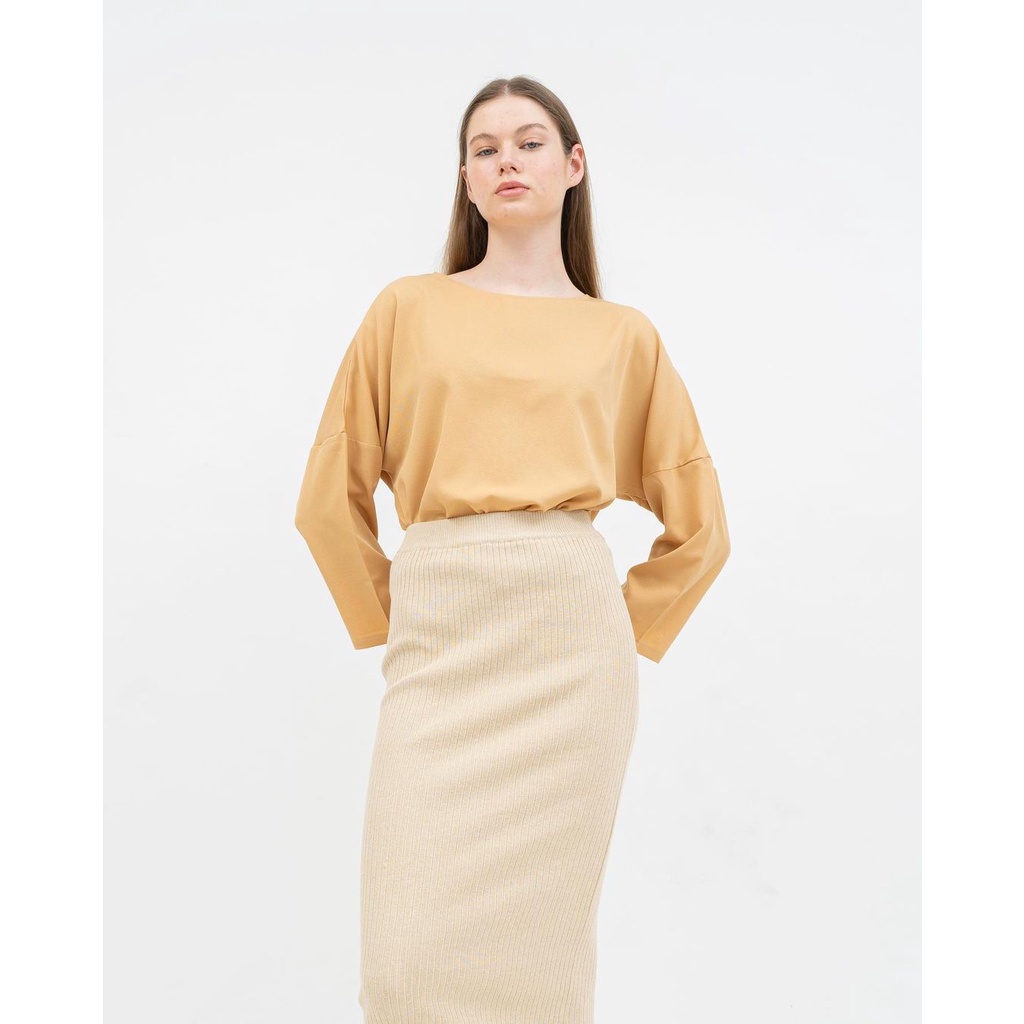 Rok Span Rajut  Rok Rajut Panjang Rok Span Knitted Panjang Rok Panjang Polos Rok Hitam Polos Rok Kerja Wanita-3