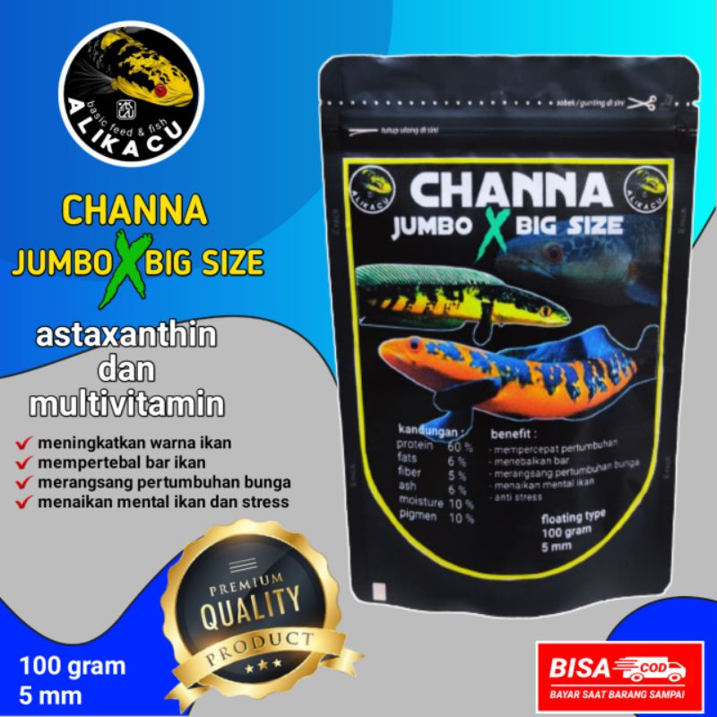 pelet channa maru jumbo | pelet ikan toman | pakan ikan channa maru yellow sentarum