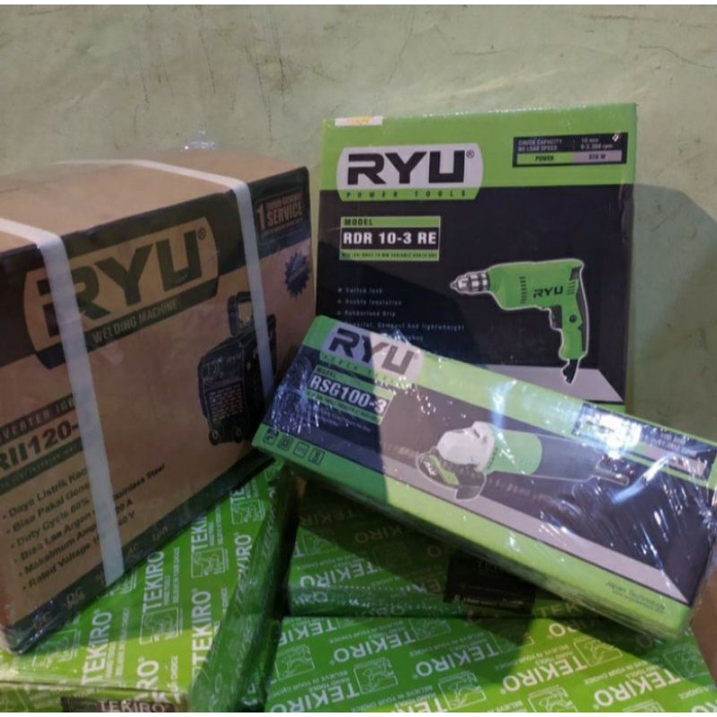 Paket Mesin Las + Gerinda 4" + Bor 10mm