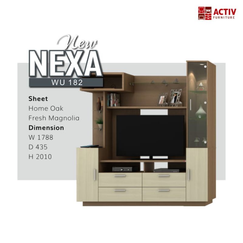 Wall unit / buffet hias / buffetTV / rak TV hias seri nexa 182 by Mebel Sumber Harapan ,Banjarmasin