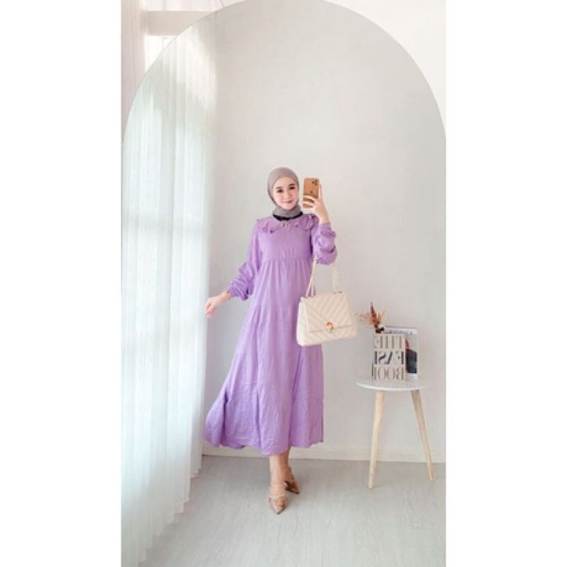 MIDI DRESS MUSLIM PREMIUM / MIDI DRESS KOREA / MIDI DRESS TWILL