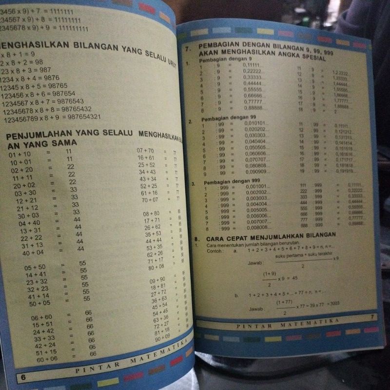 buku matematika 128 halaman(16x24cm)