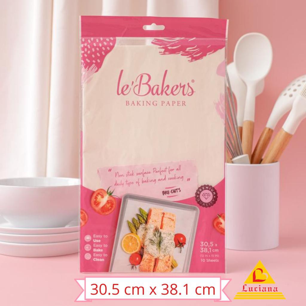 Le Bakers Baking Paper -  Sudah Dipotong (Parchment Paper Kertas Roti Anti Lengket)