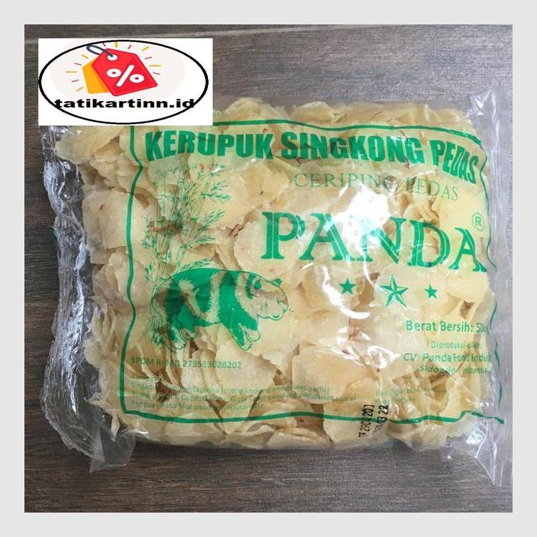 

S50Tat Kerupuk Singkong Ceriping Panda 500G / Kerupuk Singkong Pedas / Krupuk Atr05Ytt