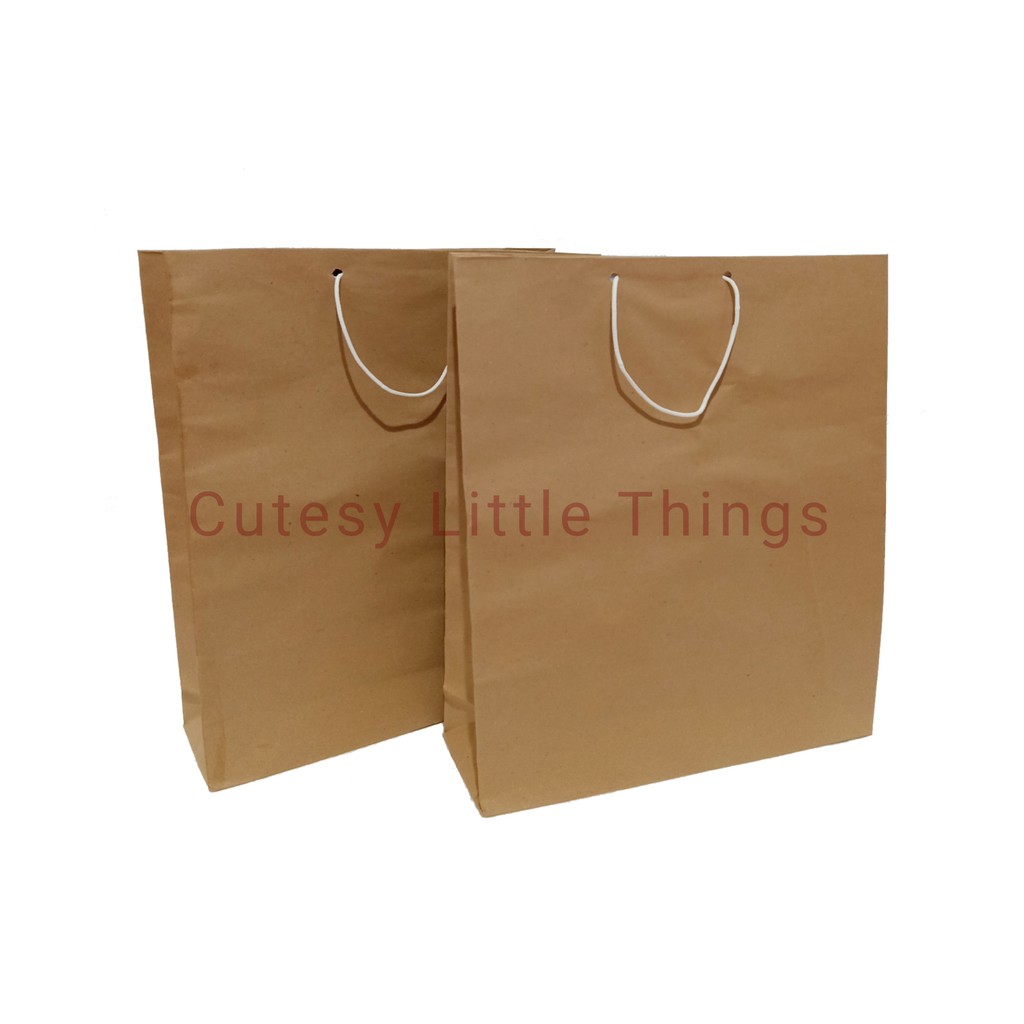 

Paper Bag Tas Kertas Coklat Polos 25 x 21 x 9 cm