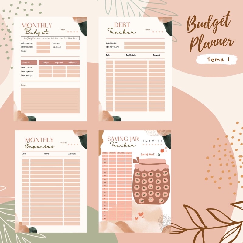 Jual Budget Planner - Monthly Financial Planner [Catatan Keuangan ...