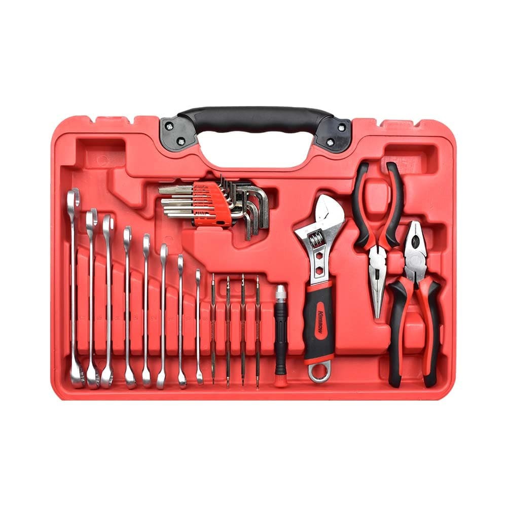 ACE KRISBOW - TOOL KIT 78 PCS - TOOLKIT BOX KOTAK SET PERKAKAS MEKANIK - OBENG TANG PALU KUNCI TOOLS