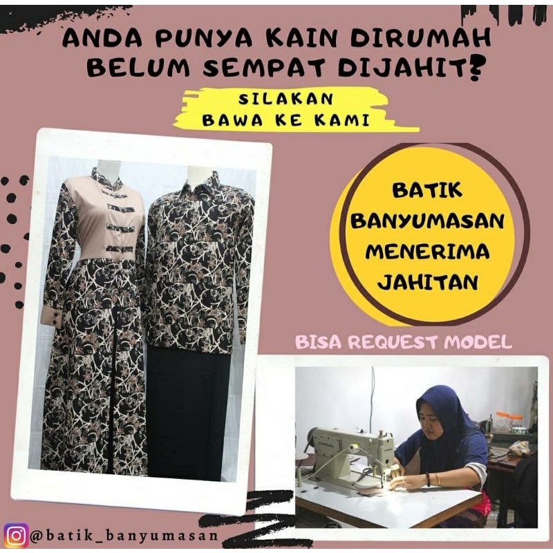 MENERIMA JAHITAN TAILOR / JAHIT BAJU BATIK MURAH BERKUALITAS