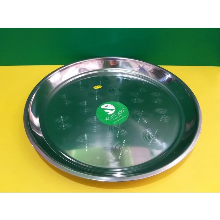 Nampan Nampan Bulat Stainless Komodo 50Cm / Nampan Polo Komodo 50Cm