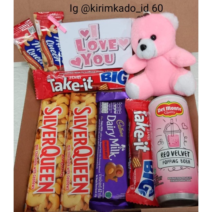 

kado birthday wedding gift hampers coklat valentine murah meriah box kado