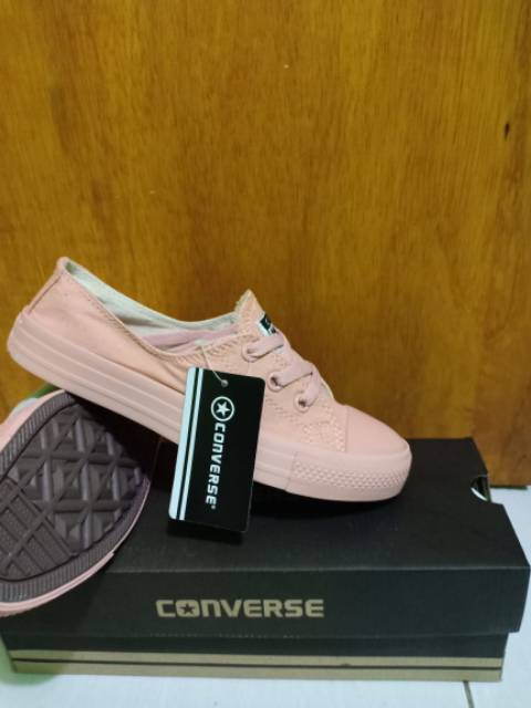 Sepatu converse allstar slip on tali +box