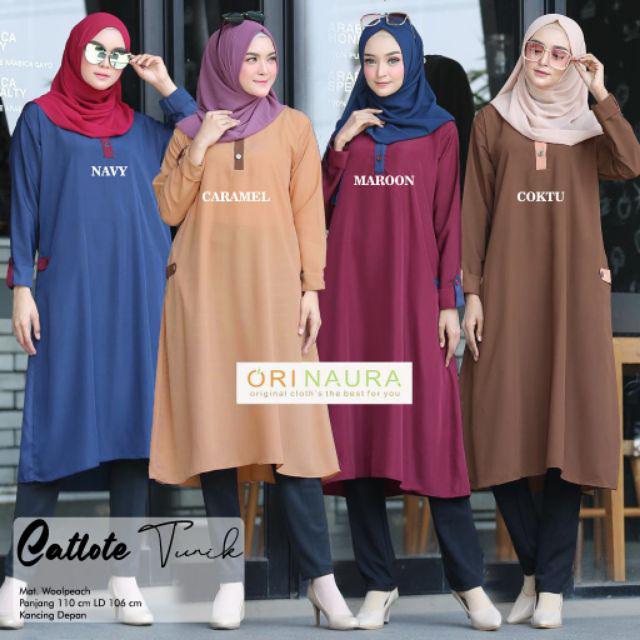 Tunic Prilly Tunic Batik Cantik Warna Warni Tunik Batik Seragaman Batik Murmer Kerja Wanita Muslim