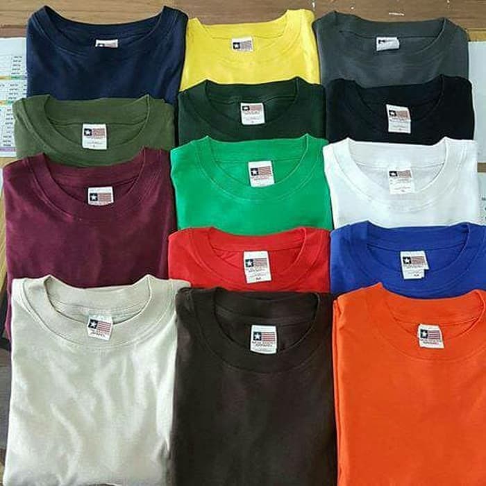 kaos polos import NSA kualitas premium