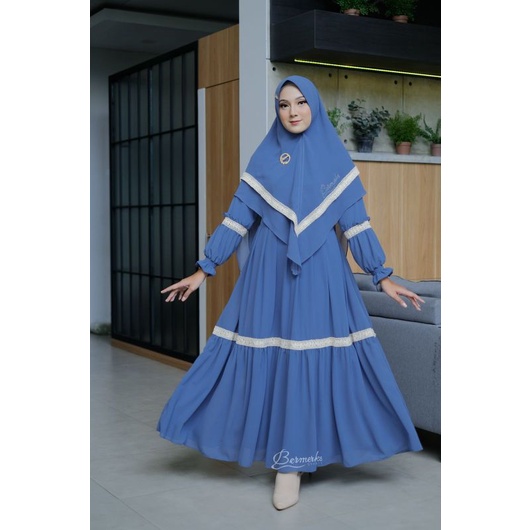 JASMINE GREETA SET SYARI ORI BERMERKS,GAMIS SET SYARI ORI BERMERKS