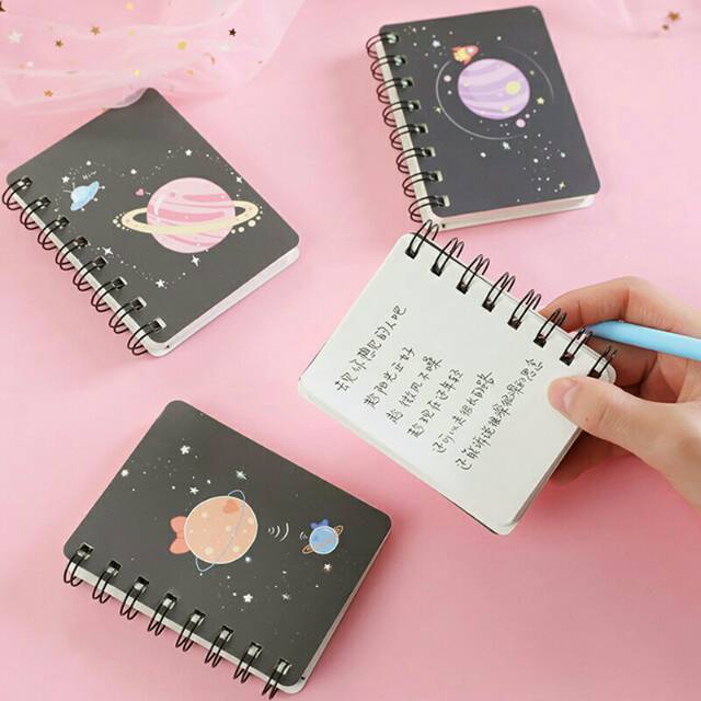 

Notebook Mini Spiral Motif Galaxy