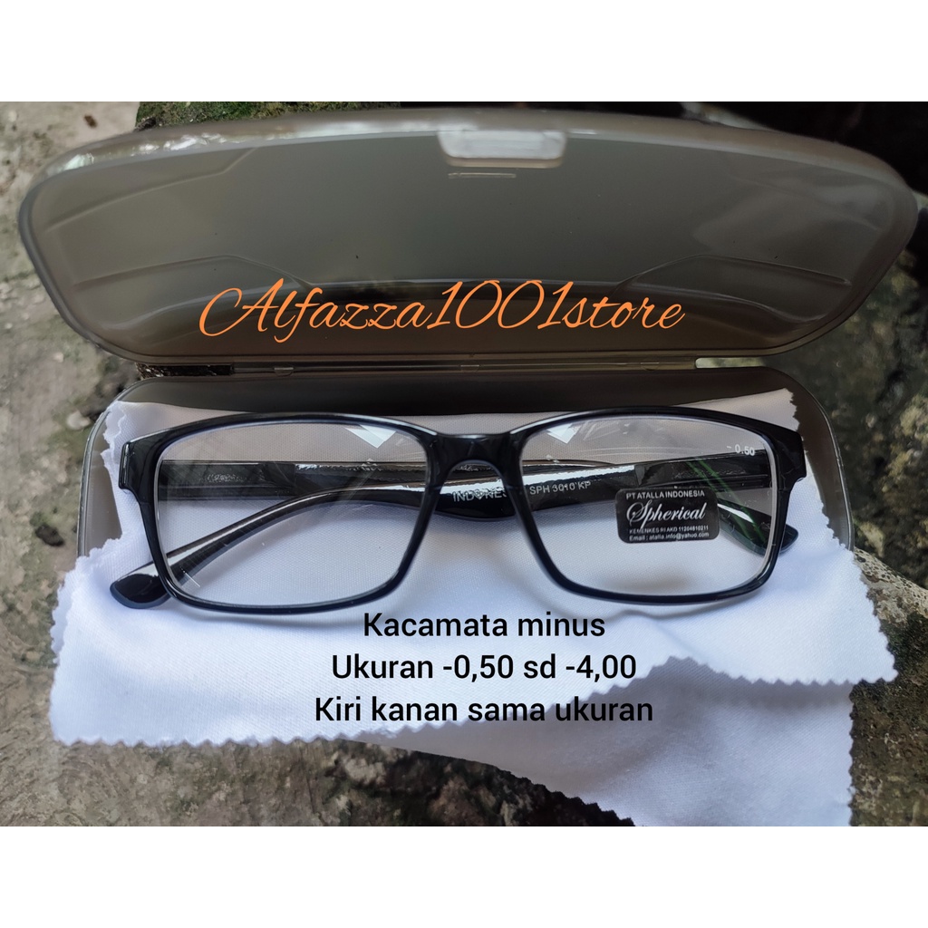 Minus Kotak - Kacamata Minus frame Kotak Plastik pria wanita