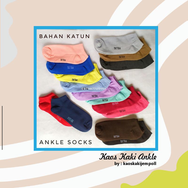 GROSIR KAOS KAKI MATA  KAKI / KAOS KAKI PENDEK / KAOS KAKI SEKOLAH / KAOS KAKI SANTAI / KAOS KAKI