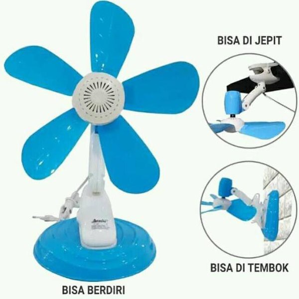 Kipas Angin Jepit Clip Fan 3in1 Arashi Clip Fan Kipas jepit