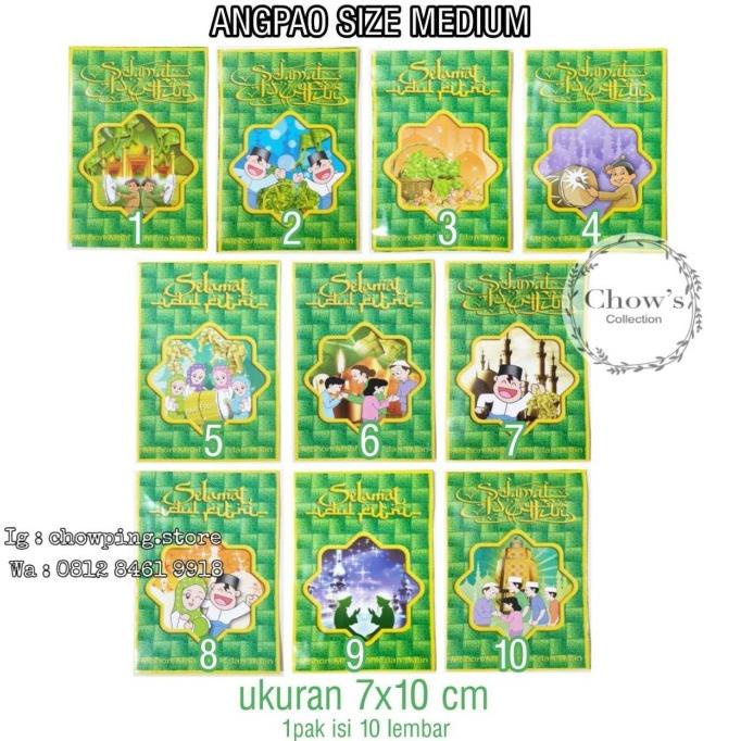 

Amplop Angpao Lebaran / Amplop Idul Fitri / Amplop Karakter Glossy chowp11