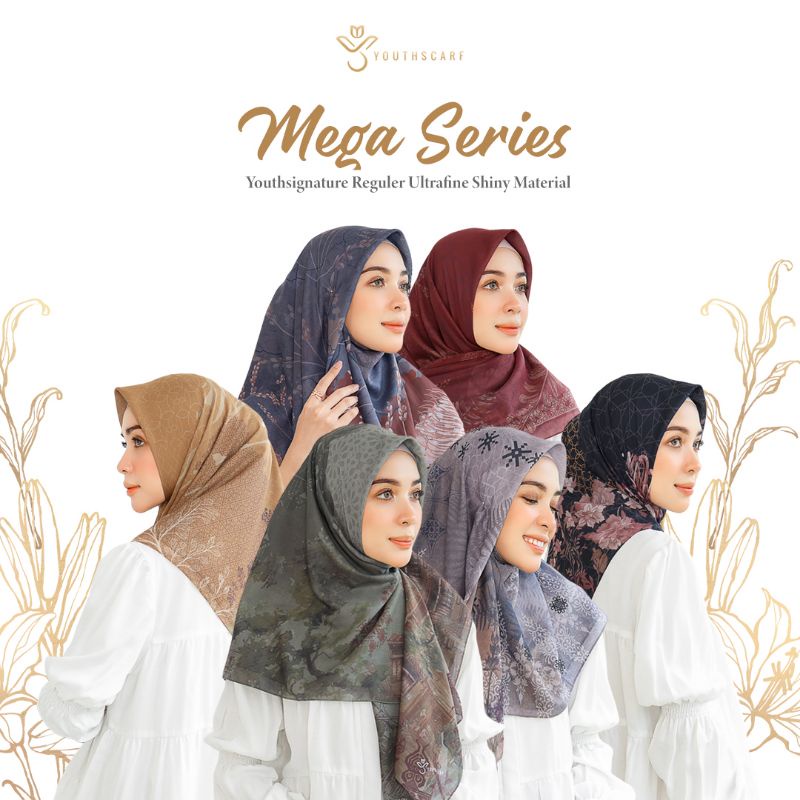 HIJAB VOAL PRINTING - HIJAB SEGI EMPAT - YOUTHSCARF - MEGA SERIES (REGULER)