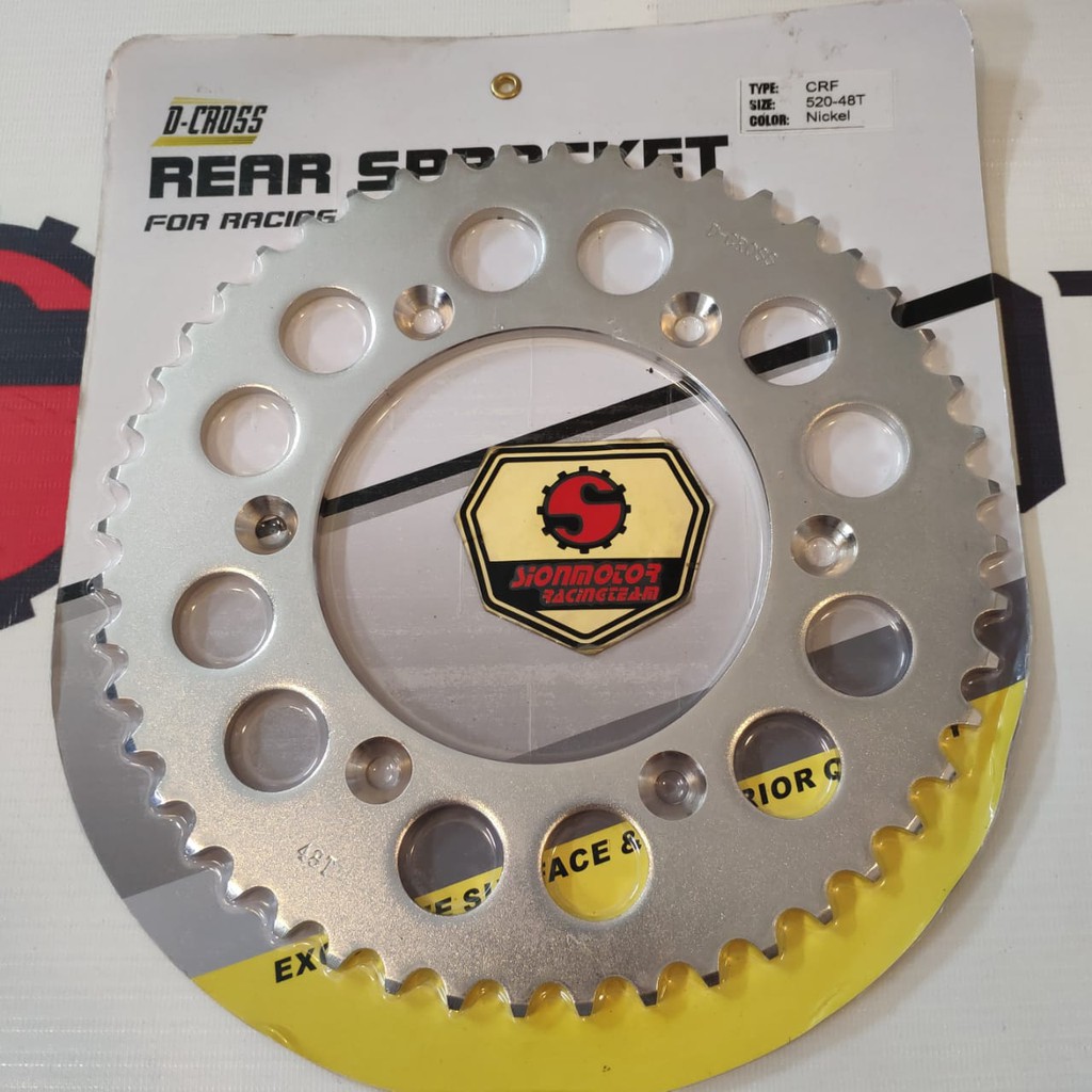 Gir Gear Belakang / Rear Sprocket 520 Honda CRF 150 520 -  48T D-Cross Nickel-5