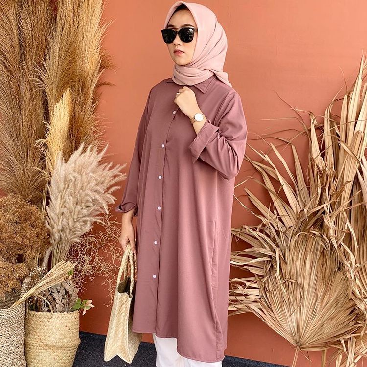 ALFAZZA STORE - NUNA TUNIK - LD 105CM - BIGSIZE FIT TO XL - RAYON PREMIUM -ATASAN WANITA - KEKINIAN - TERBARU - TUNIK POLOS - MURAH MERIAH