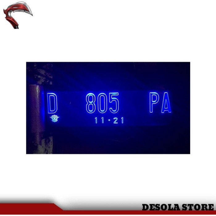 Cover SUPERSALES Plat Nomor Mobil Akrilik Cembung Model Grafir Mesin