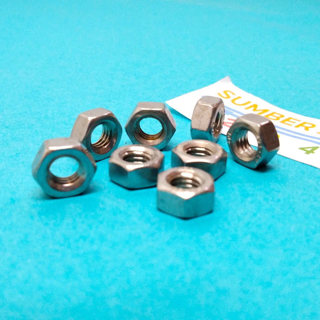 Mur M6 Stainless Hexagon sus-304 TERMURAH-3