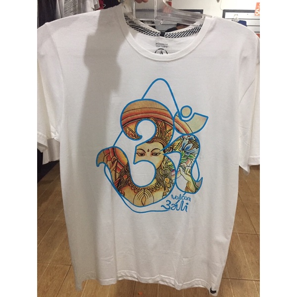 KAOS VOLCOM DESIGN BALI ORIGINAL OM CT WHT