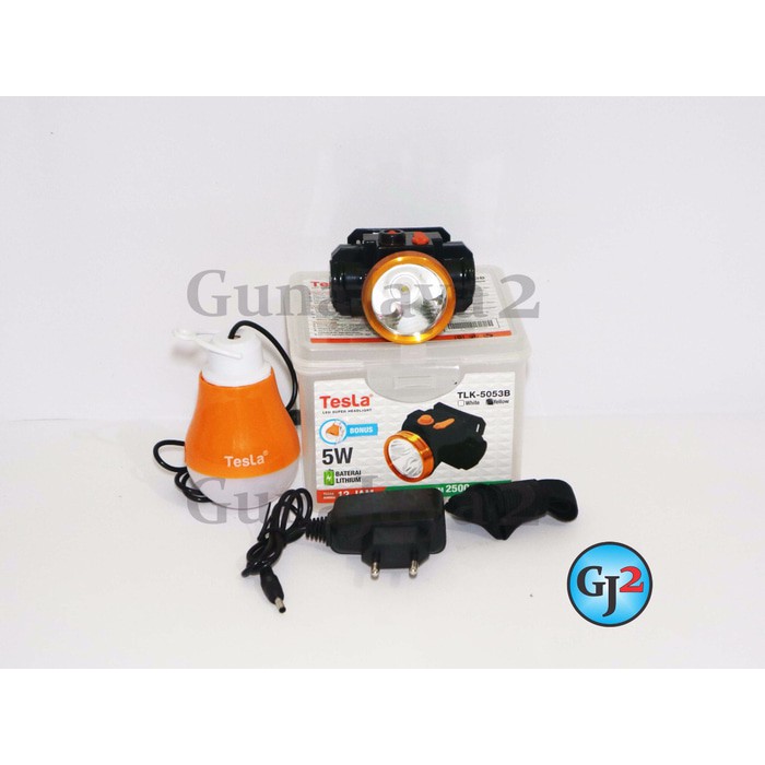 Senter Kepala Selam 5Watt Tesla Headlamp Diving 5Watt Tesla
